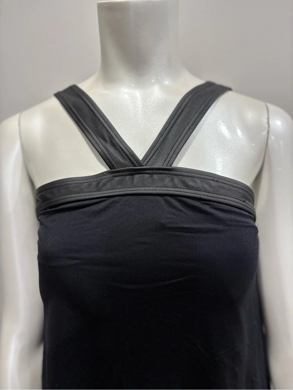 Dkny Black One-Piece Swimsuit dress with Crisscross Straps - Picture 2 of 4